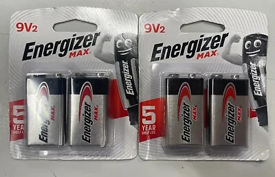 2x Energizer Max 522 9v Battery (4 Batteries) Pack - New • $22