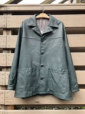 Yoke Tokyo Goat Leather Car Coat NWT Bottle Green Size 2 China • $595