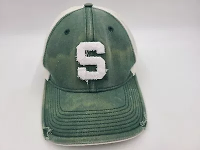 Michigan State University Spartans New Era 39Thirty Distressed Fit M-L Hat Cap • $10.49