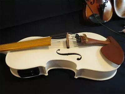 Guarneri Style White Colors Electric & Acoustic 5strings Viola 15  • $159