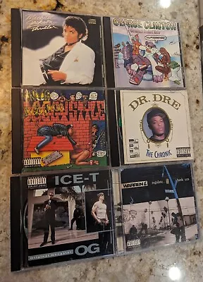 6 CD Lot - Snoop Dogg Dr Dre Ice T Michael Jackson George Clinton Warren G • $9.99