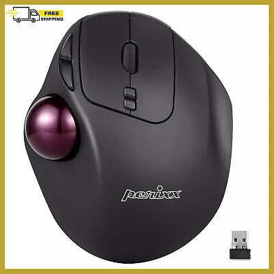 $59.95 • Buy Perixx PERIMICE-717 Trackball Mouse, Wireless Ergonomic Trackball Mouse Au