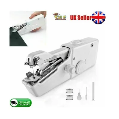 £7.64 • Buy Mini Portable Handheld Cordless Sewing Machine Hand Held Stitch Home Clothes UK