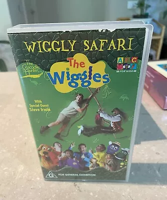 The Wiggles: Wiggly Safari VHS Video ABC  - 2002 Steve Irwin. Original Members • $12