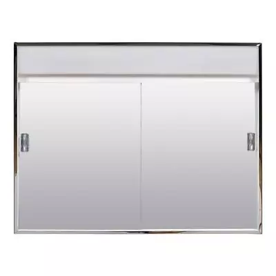 Zenith 701L Metal Sliding 2-Doors Medicine Cabinet 18.25 H X 23.5 W X 5.5 D In. • $102.88