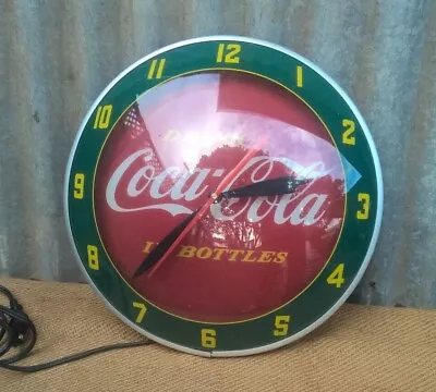 Vintage 2003 Coca Cola Double Bubble Light-Up Advertising Clock  • $275