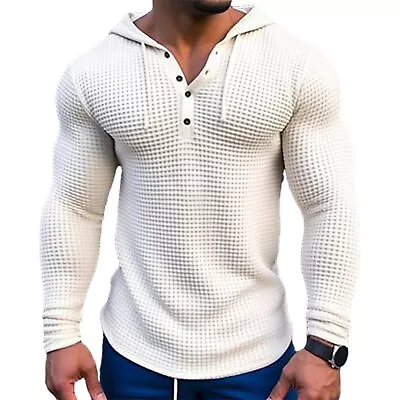 Hoodie Men's Slim Fit Hooded Sweatshirt Breathable Pullover Top • $21.44