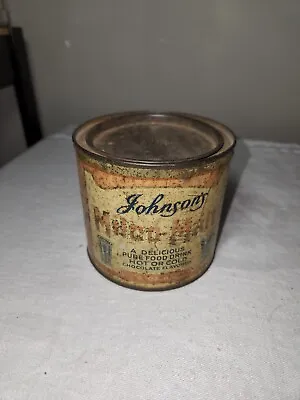 Vintage Johnson's Milco-Malt 16oz Can Tin • $12.50