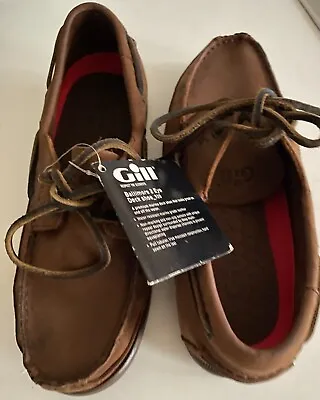 Gill Ladies Brown Leather Deck / Sailing Shoes UK 6 / EU40. New With Label. • £20