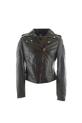 MOOSE KNUCKLES Mackenzie Moto Jacket BLACK STYLE MK2367MJ-290 • $299