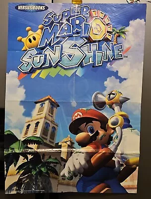 2002 Super Mario Sunshine Poster Nintendo GameCube • $19