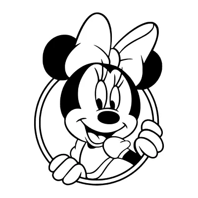 Disney Minnie Mouse Permanent Sticker Decal Oracal 651 4  CHOOSE COLOR • $4