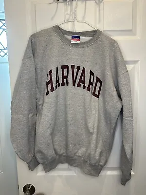 Vintage Harvard University Crewneck Sweatshirt Sz L 90’s RARE Champion • $24.99