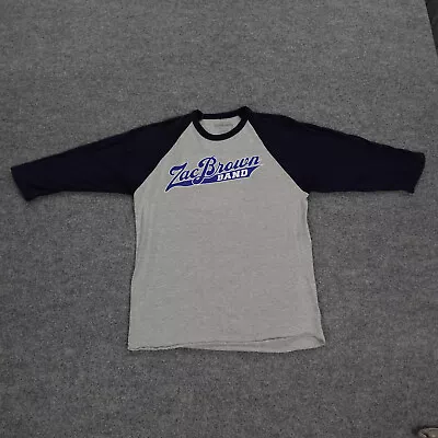 Zac Brown Band Southern Ground Shirt Adult L Baseball Raglan Sleeve Script Band • $16.95