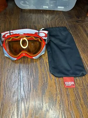 Oakley Red Ski Snow Goggles With Orange Lens • $42.99