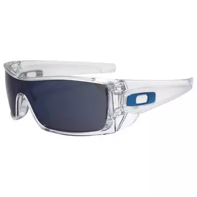 Oakley OO 9101-07 Batwolf Polished Clear Ice Iridium Mirror Lens Mens Sunglasses • $110.90