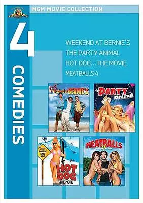 $17.95 • Buy Weekend At Bernie's/ Party Animal/ Hot Dog: The Movie/  Meatballs 4(DVD, 4 FILM)