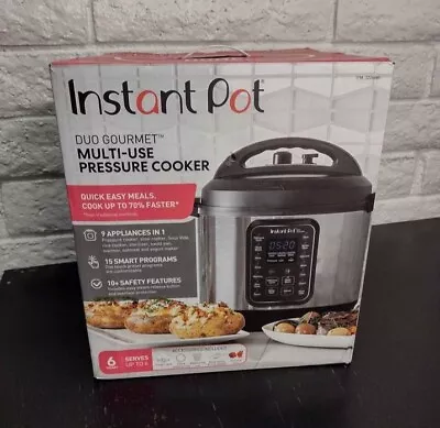 Instant Pot 6qt Duo Gourmet Multi-Use Pressure Cooker 15 Smart Programs  • $79.99