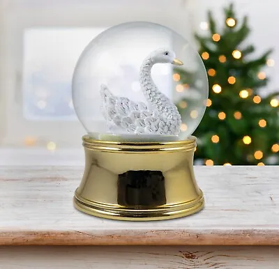 100mm Gold Swan Water Globe By The San Francisco Music Box Company • $39.99