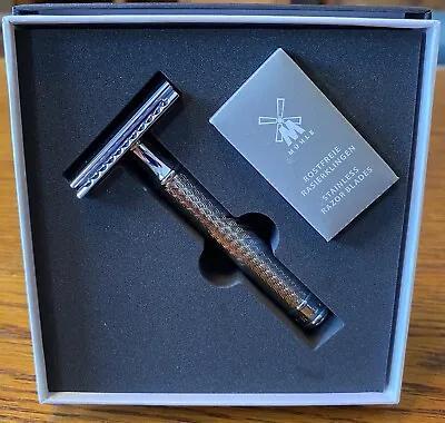 Double Edge Safety Razor (Mens) With 10 Replacement Razor Blades • $22