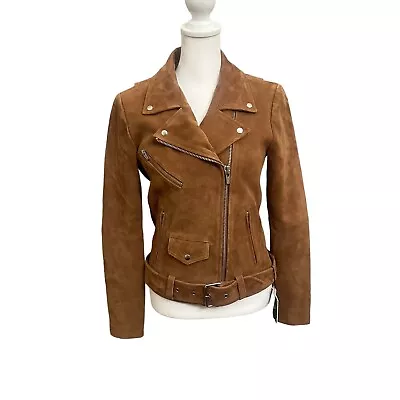 Veda Jayne Suede Leather Jacket  Women’s Size P • $149