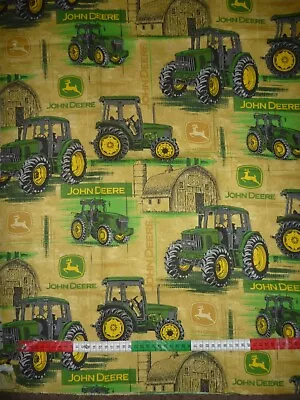 John Deere Large Tractors 100% Cotton Quilting/Patchwork Fabric 115cms Wide-75cm • $11.25