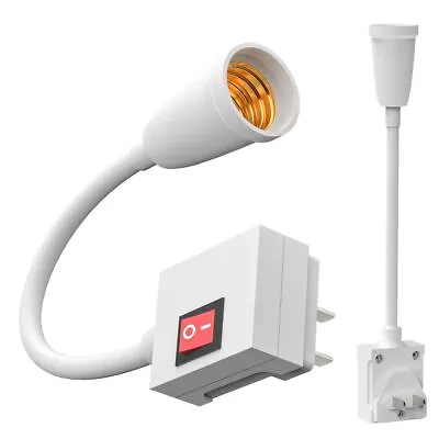 $7.51 • Buy E27 LED Light Bulb Lamp Holder Flexible Extension Adapter Socket 10inch Long US