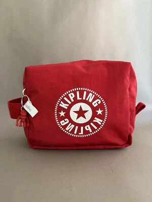 £19.23 • Buy Kipling Parac Small Toiletry Bag Red With Monkey Key Chain!
