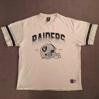 Cotton On NFL Las Vegas Raiders Size XL T-Shirt Stripes Graphic Helmet Logo • $19.95