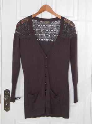 $6.22 • Buy Mint Velvet Dark Grey Cardigan With Pockets Sizes 10 