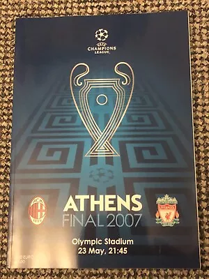 AC Milan V Liverpool - 2007 UEFA Champions League Final - Match Day Programme • £0.99