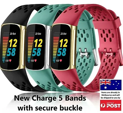 Charge 5 & 6 Air Soft Waterproof Band Strap Replacement Wristbands - 14 Colours • $9.95
