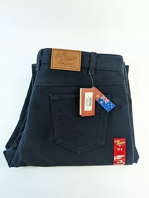 RM Williams Moleskin Jeans Luxury 15oz Sueded Moleskin Navy Men's 40R BNWT • $74.69