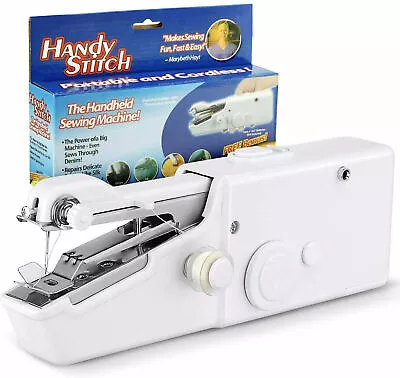 Mini Portable Smart Electric Tailor Stitch Hand-held Sewing Machine Home Travel • $8.49