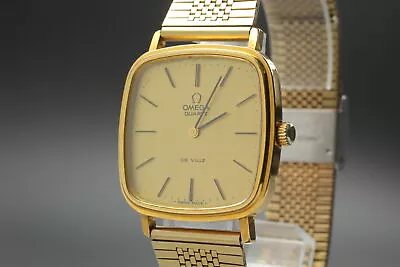Vintage ◆Exc+5◆ Omega DeVille Cal 1330 Gold QZ Men's 191.0045 Watch From JAPAN • $279.99