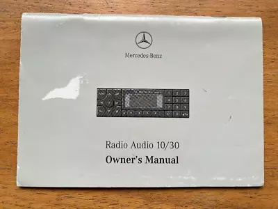 Mercedes-benz Slk Radio Audio 10/30 For Owners Manual - Handbook • $12.57