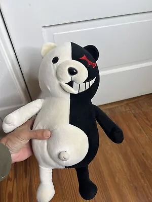 Danganronpa Monokuma Black White Bear  Plush Toy Doll Anime Needs Cleaning A5aa • $20