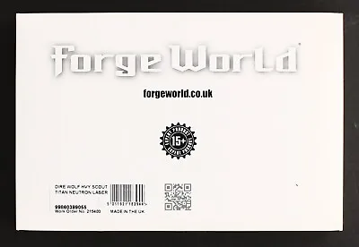 Warhammer Forge World Dire Wolf Heavy Scout Titan Neutron  Laser Miniature • $79.99
