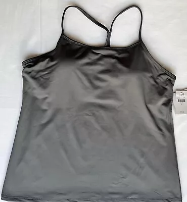 J. Jill Pure Jill Fit Racerback Camisole Nickel Lined Build-In Bra Women's Large • $17.99