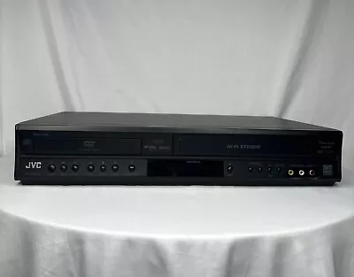 JVC HR-XVC14BU DVD VCR Combo Player 4-HEAD HI-FI Tested Working No Remote VHS • $54.99