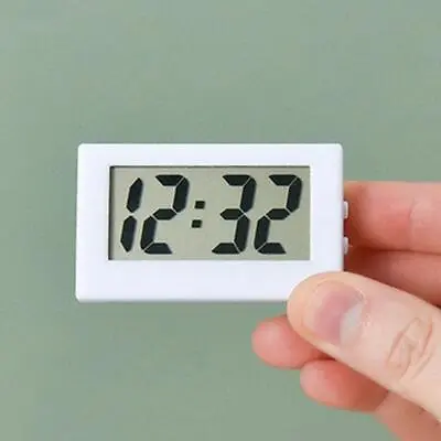 Mini LCD Digital Table Dashboard Desk Electronic Clock For Desktop OfficeClock~~ • £2.35