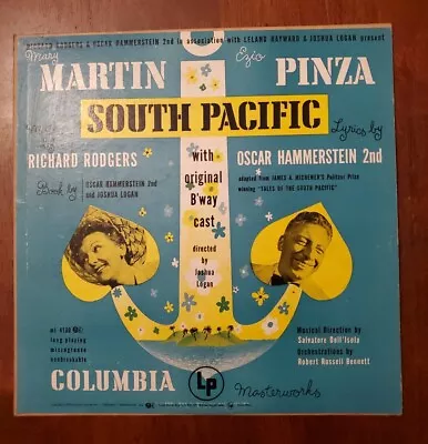 SOUTH PACIFIC Martin And Pinza W/ Original B'way Cast 33rpm LP Columbia ML4180 • $7.05