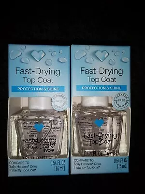 2 CVS Protection & Shine Fast Drying Clear Top Coat Nail Treatment Polish (i12) • $10.99