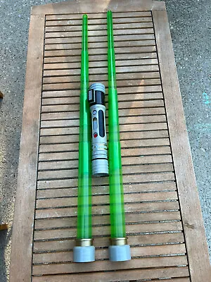 $49.99 • Buy 2007 Hasbro Star Wars Build Your Own Lightsaber Green W/ Parts Crystals Included