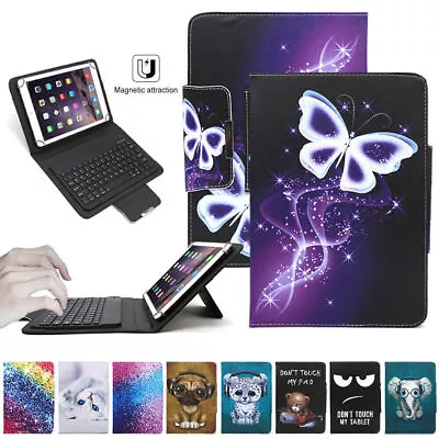 Universal Keyboard Smart Case PU Cover Stand For Samsung Galaxy Tab A E S4 S5 S6 • $40.69