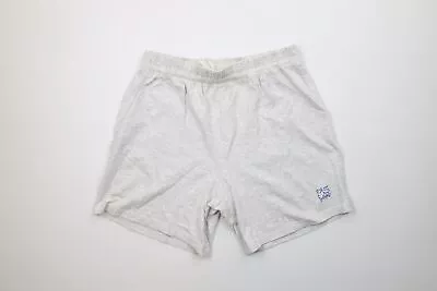 Vintage 90s Mens Large Distressed Above Knee Merrill Lynch Bank Shorts Gray USA • $44.95