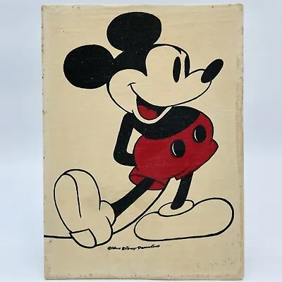 Vtg 1970s Walt Disney Productions Mickey Mouse Upcycled T Shirt Art For Display • $19.95