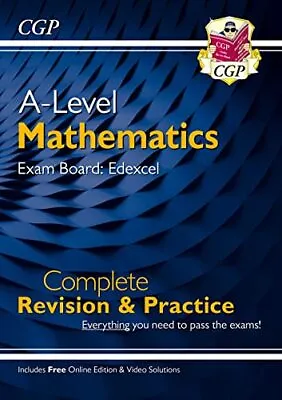 New A-Level Maths Edexcel Complete Revision & Practice With Onli... By CGP Books • £5.49