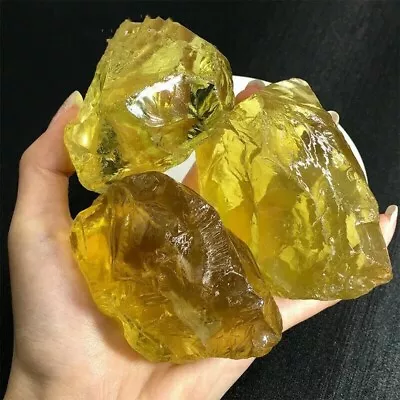 Natural Citrine Crystal Quartz Healing Point Rough Stone Reiki Quartz Mineral • $11.99