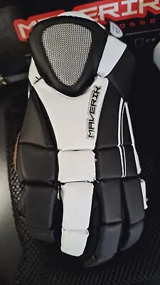 Lacrosse Gloves NOS Maverik Deuce SZ. 13 Large Blk. & White • $60